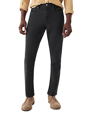 Shop Faherty Stretch Terry Slim Fit Pants In Onyx Black