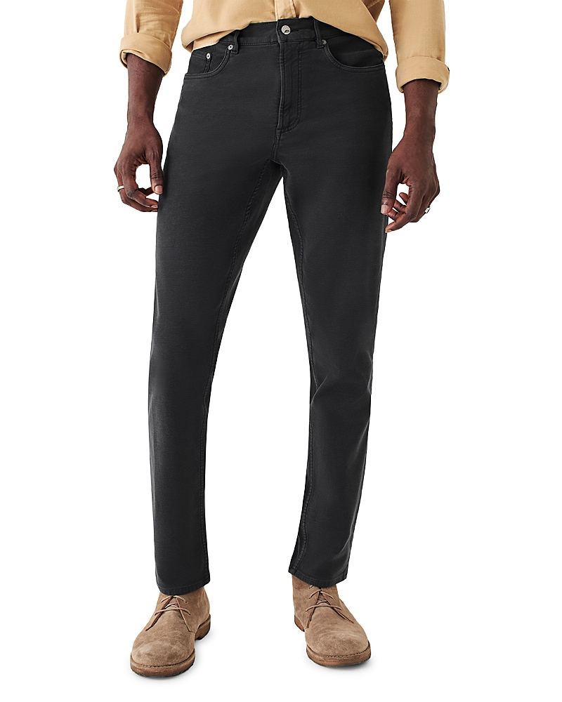 Faherty Stretch Terry 5-pocket Pants In Onyx Black