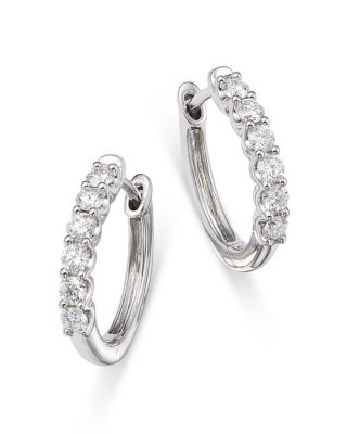 Bloomingdale's Fine Collection - Diamond Small Hoop Earrings in 14K Gold, 0.34 ct. t.w.