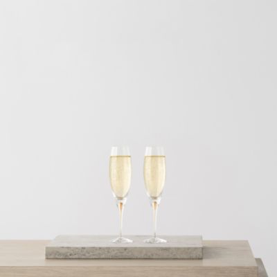Intermezzo Gold Champagne Glasses, Set of 2 