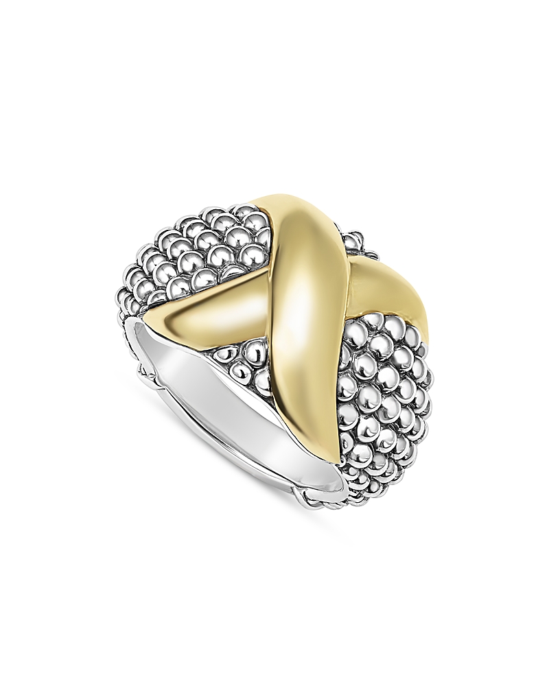Lagos Embrace Dome Ring In Silver/gold