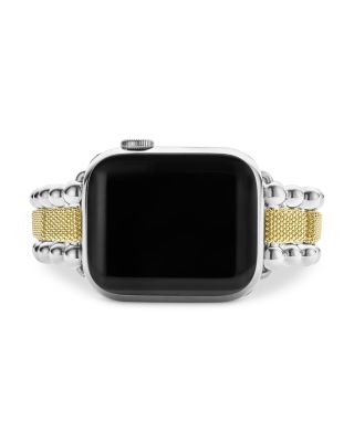 Caviar 18K Gold & Sterling Silver Beaded Apple Watch&reg; Bracelet, 38mm-45mm