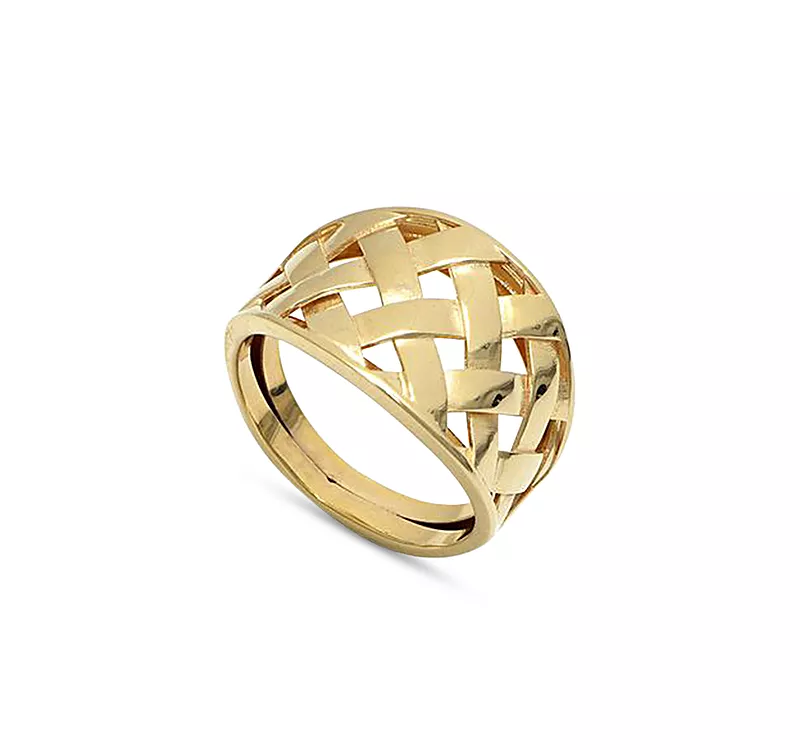 Bloomingdale's Fine Collection 14K Yellow Gold Basket Weave Ring