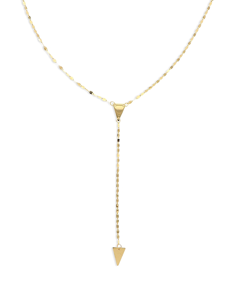 Moon & Meadow 14k Gold Triangles Drop Necklace, 18 In Gold