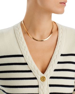 Herringbone Chain Necklace, 16" - Exclusive