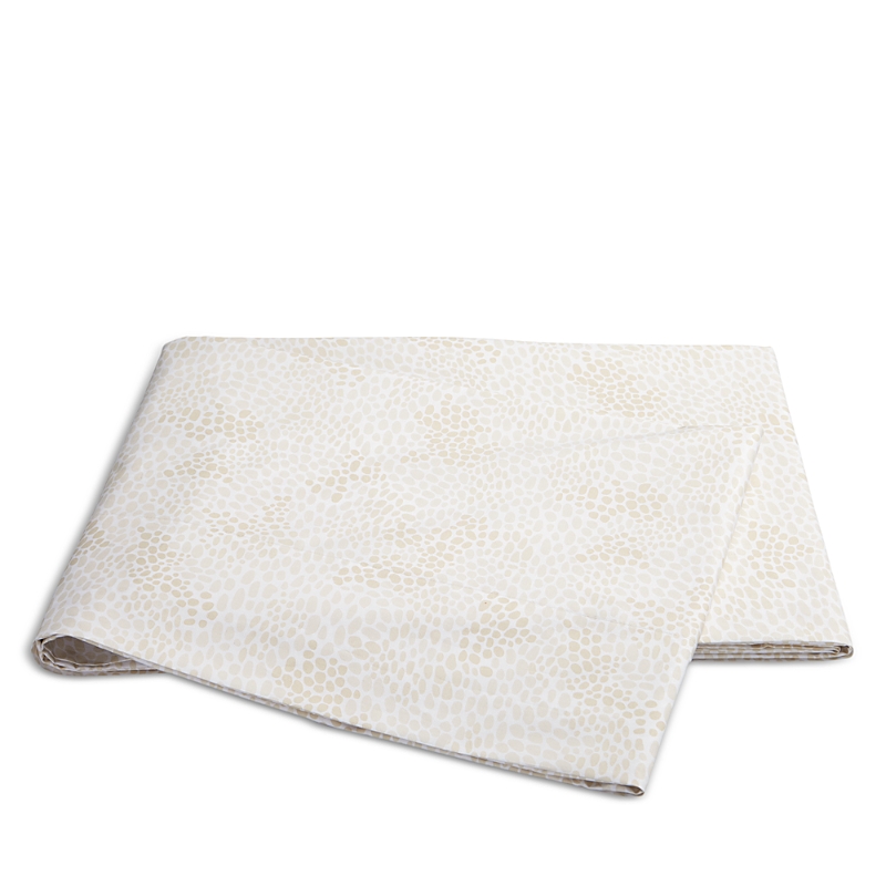 Matouk Lulu Dk For Nikita Flat Sheet, King In Champagne