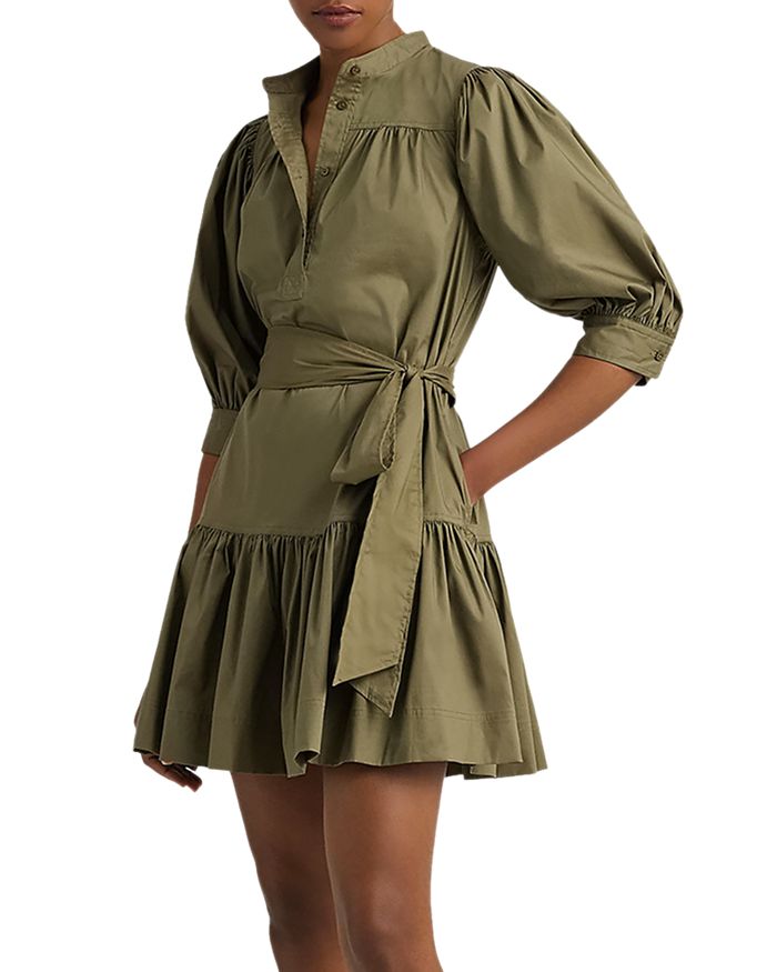 Ralph Lauren Belted Tiered Shirt Dress | Bloomingdale's