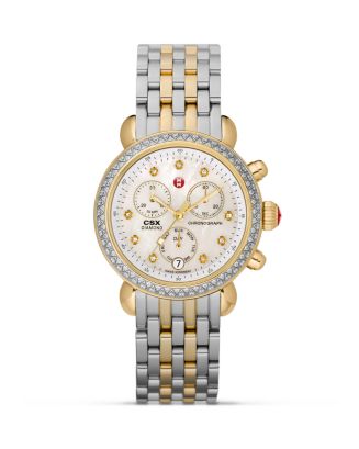 Michele CSX dial with 2 bracelets Lot 121 | MICHELE CSX CHRONOGRAPH WRIST WATCH WITH BRACELET main image 3