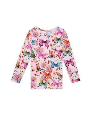 Girls' Butterfly Print Pajama Set - Baby, Little Kid
