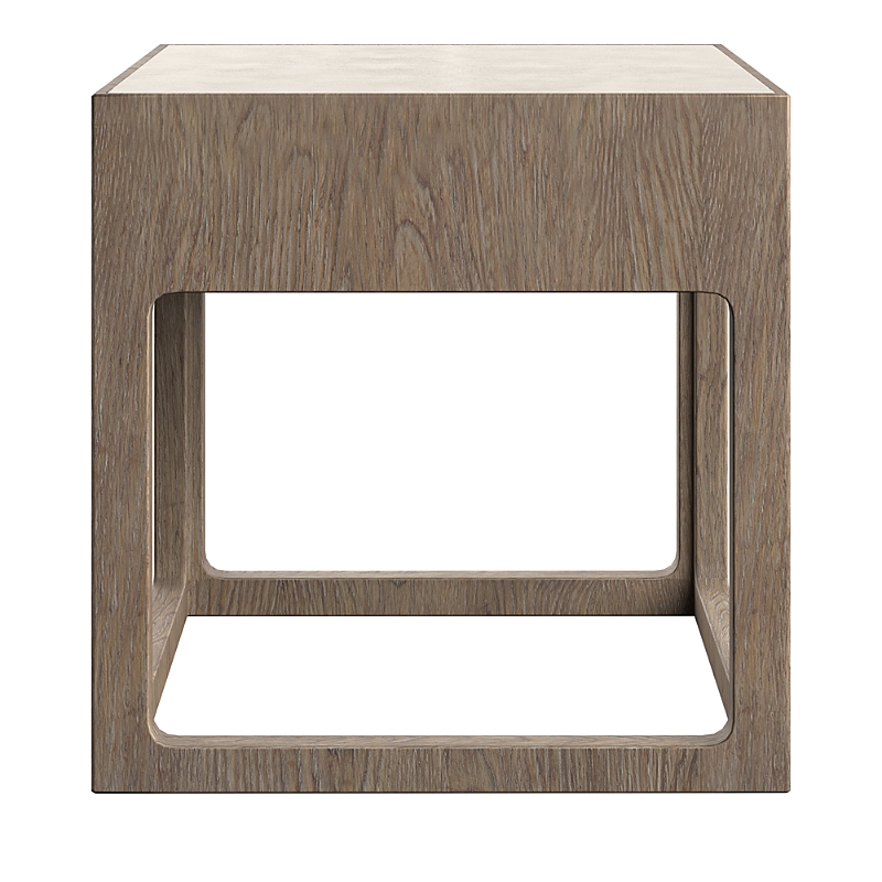Bernhardt Casa Paros Side Table In Dark Brown