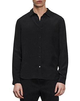 The Kooples - Washed Silk Button Front Shirt
