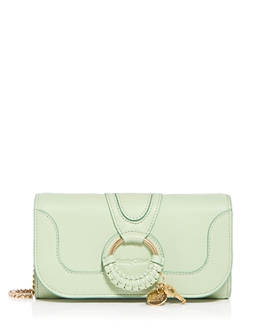 SEE BY CHLOÉ SEE BY CHLOE HANA LEATHER CHAIN WALLET