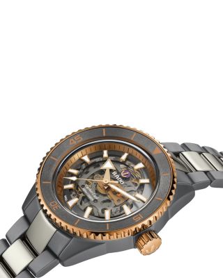 Captain Cook High-Tech Ceramic Skeleton Watch, 43mm