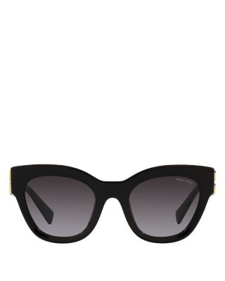 MIU MIU キャットアイフレムサンクラス MU01XS 09N4K0 Miu Miu small cat-eye black sunglasses – Eyewear Club