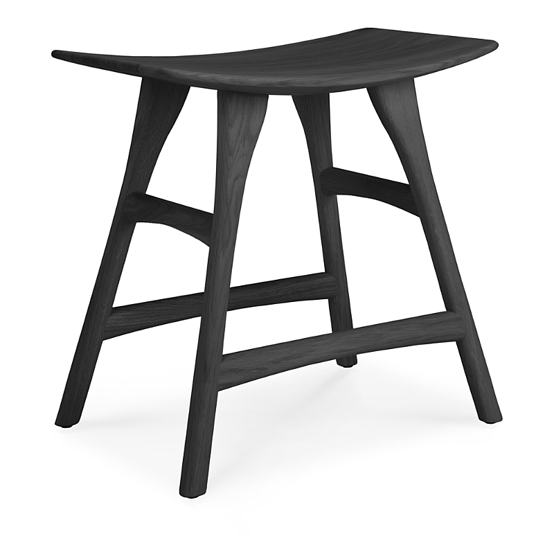 Ethnicraft Osso Bar Stool In Oak Black