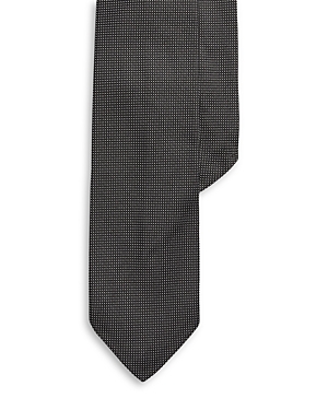 Shop Polo Ralph Lauren Pin Dot Silk Tie In Black/white