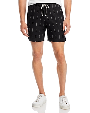Alex Crane Bo Linen Shorts In Night Rain