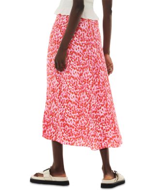 Blurred Animal Button Skirt