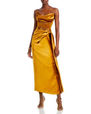 Jason Wu Collection - Collection Shiny Velvet Strapless Dress