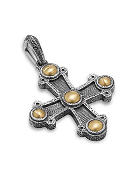 David Yurman - Men's 18K Yellow Gold & Sterling Silver Shipwreck Cross Amulet Pendant