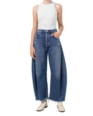 Citizens of Humanity High Rise Wide Leg Horseshoe Jeans in Citizens of Humanity High Rise Wide Leg Horseshoe Jeans in