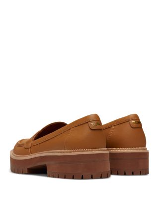 Women's Cara Slip On Lug Platform Penny Loafer Flats