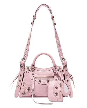 Photos - Women Bag Balenciaga Neo Cagole Extra Small Handbag Powder Pink/Silver 700940210B069 