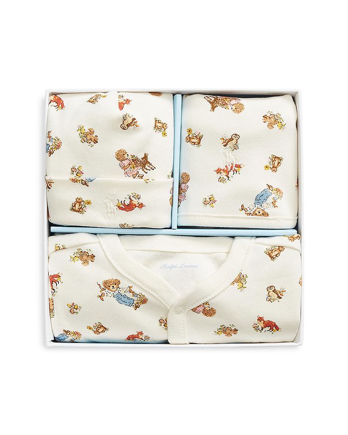 Ralph Lauren - Girls' Polo Bear 3 Piece Gift Set - Baby