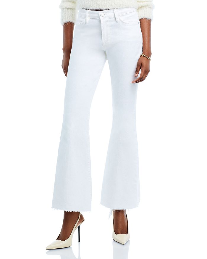 Frame Le Easy High Rise Flare Jeans In Au Natural