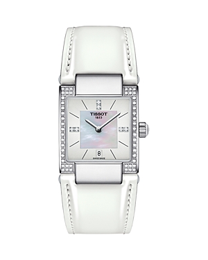 Shop Tissot T02 Watch, 23mm X 23mm In White