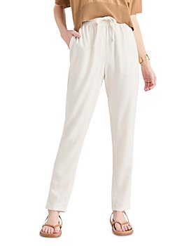 Etcetera white stretchlinen blend Serenity cropped Pants 10 NWT