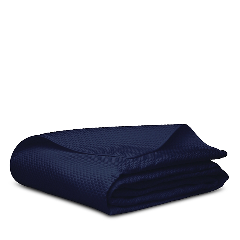 Matouk Alba 600 Thread Count Quilt In Navy