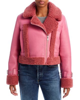 Home Run Blush Pink Suede Varsity Jacket