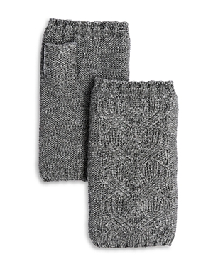 Echo Loopy Cable Handwarmers In Grey