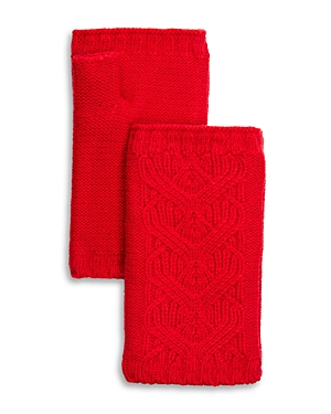 Echo Loopy Cable Handwarmers In Red