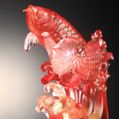 Aligned with the Light, I Triumph Dragon Fish Figurine 