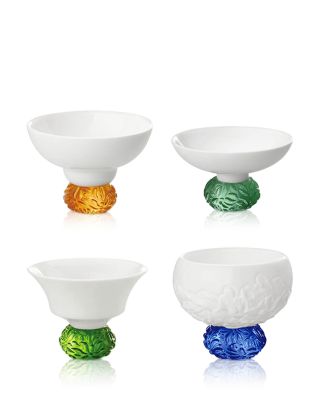 Liuli Seasonal Treasures Sake Cups, Set of 4