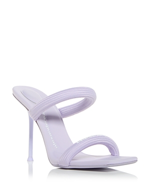 Alexander Wang Women's Julie Tubular Webbing High Heel Sandals In Unicorn