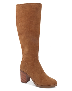 Shop Kenneth Cole Women's Veronica High Heel Dress Boots In Tobacco Suede