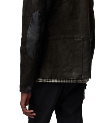 ALLSAINTS Survey Regular Fit Leather Blazer | Bloomingdale's
