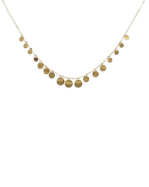 Bloomingdale's 14k Yellow Gold Graduated Circles Necklace, 18 In Gold