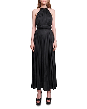 Shop Maje Revilly Maxi Dress In Black