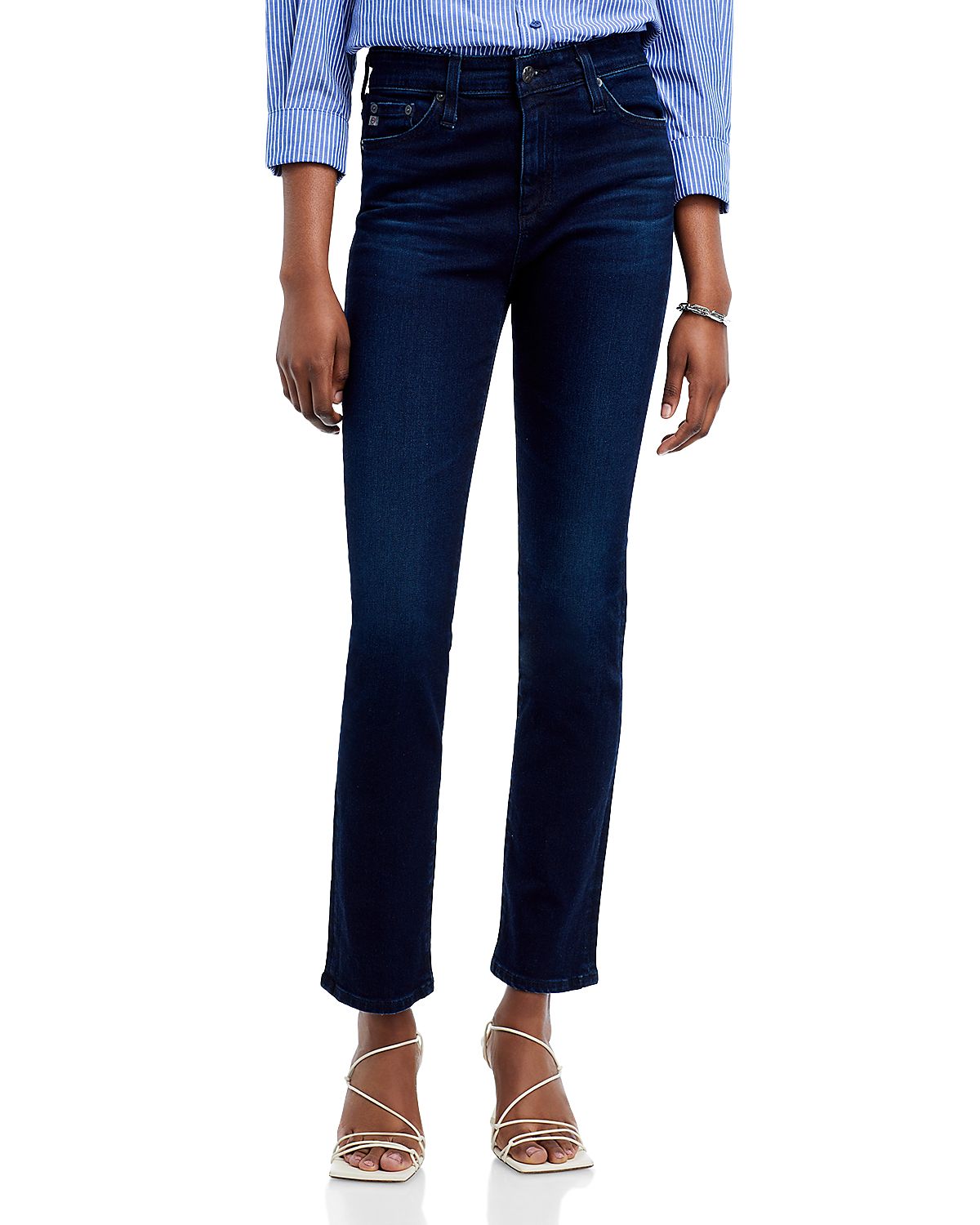 Ag Mari Mid Rise Slim Straight Jeans
