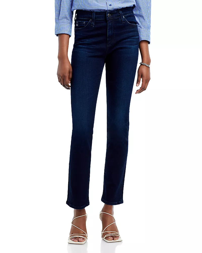 Ag Mari Mid Rise Slim Straight Jeans in 3 Years Highrise