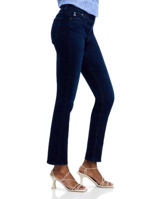 Mari Mid Rise Slim Straight Jeans