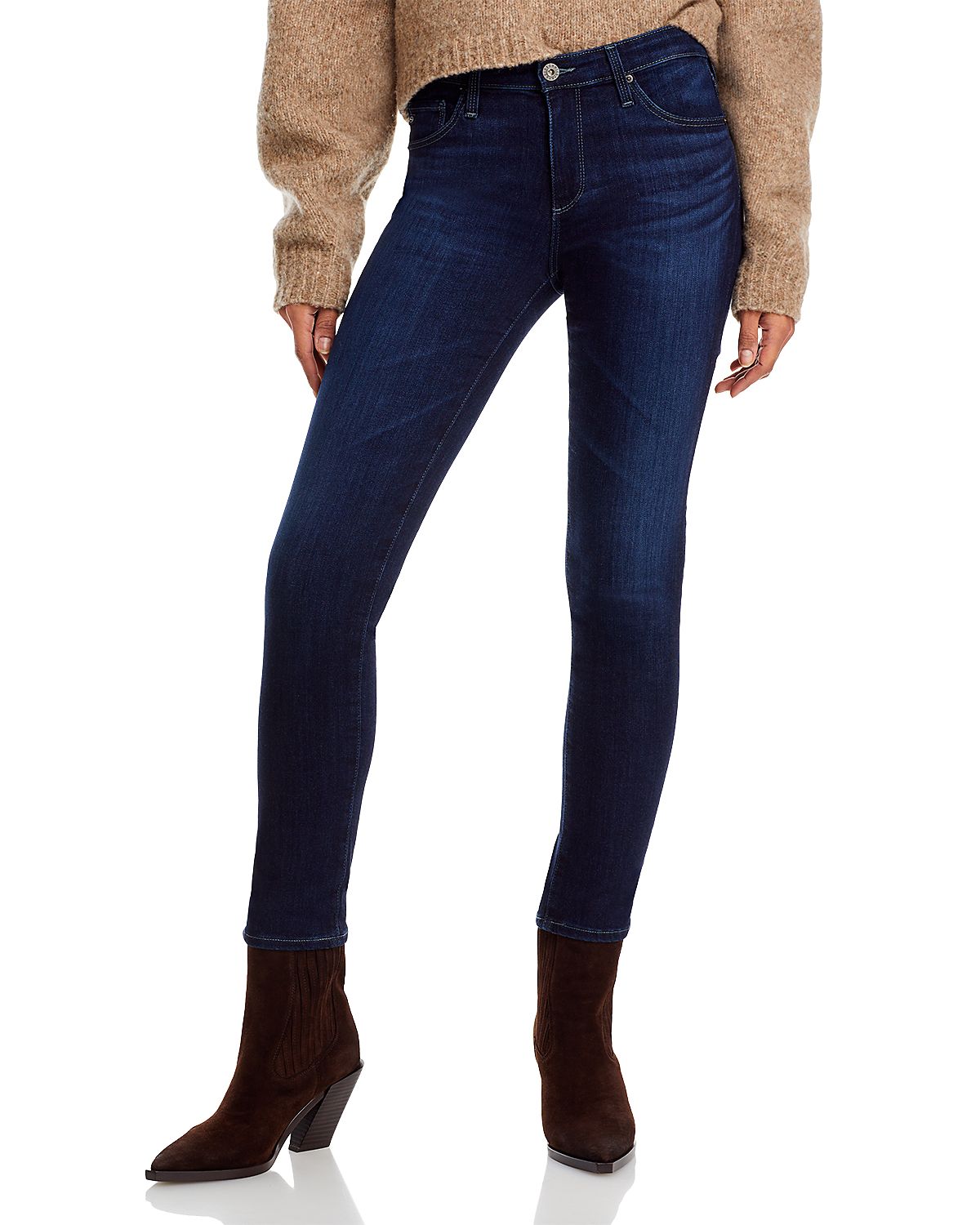 Ag Prima Mid Rise Ankle Cigarette Jeans