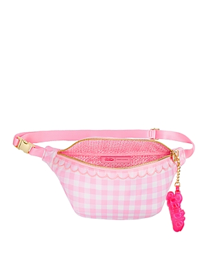 Stoney Clover Lane Barbie The Movie Jumbo Belt Bag In Pink Gingham