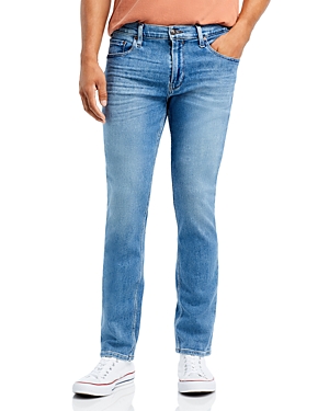 paige federal straight slim fit jeans in finnegan