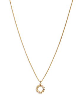 Ted Baker - Calypso Crystal Circle Adjustable Pendant Necklace in Gold Tone