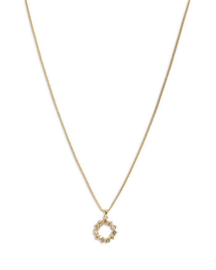 Ted Baker Calypso Crystal Circle Adjustable Pendant Necklace in